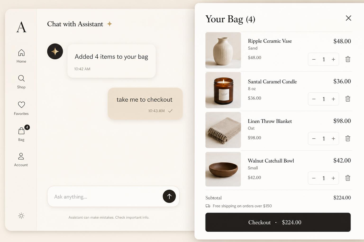 Cart & conversion