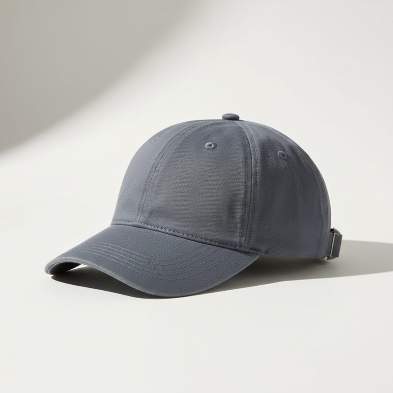 Slate Cotton Twill Baseball Cap