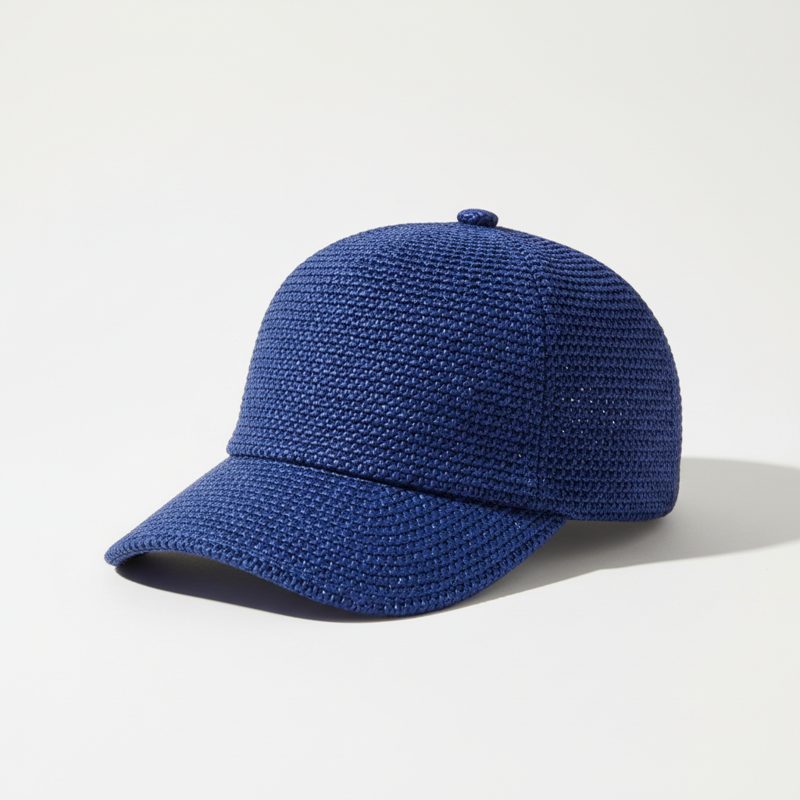 Cobalt Crochet Textured Baseball Cap
