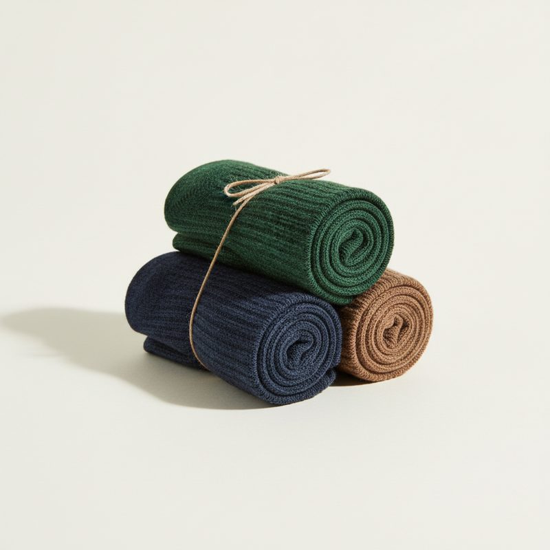 Forest Ribbed Wool Mixed Socks Pack