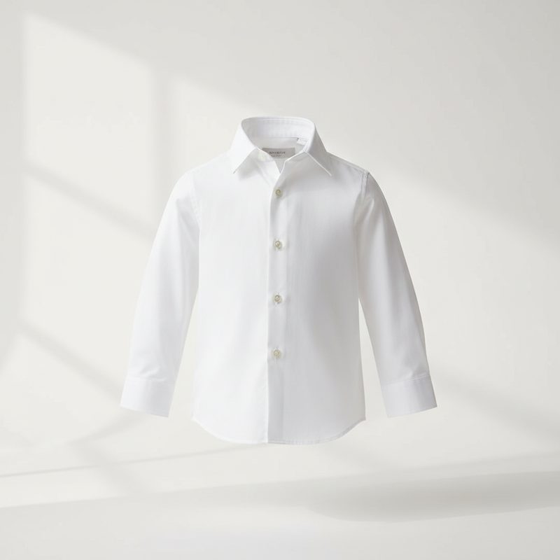 White Classic Cotton Poplin Dress Shirt