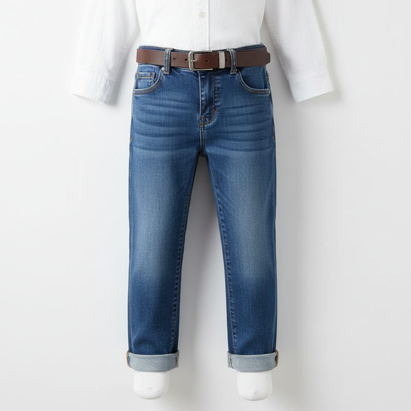 Indigo Straight Fit Denim Jeans