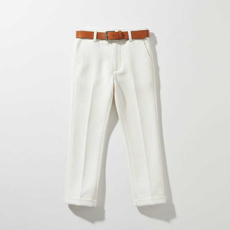 Off-White Tailored Chino Trousers with Belt