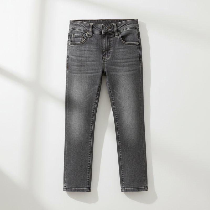 Charcoal Slim Fit Washed Jeans
