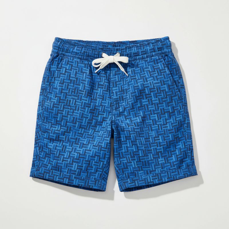 Cobalt Printed Drawstring Cotton Shorts