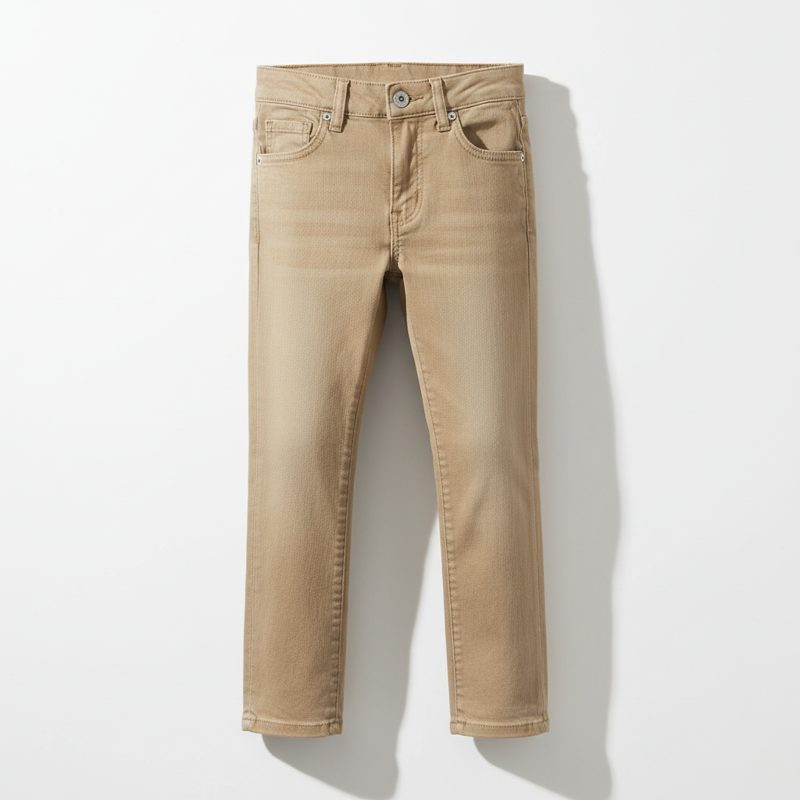 Tan Slim Fit Stretch Denim Jeans