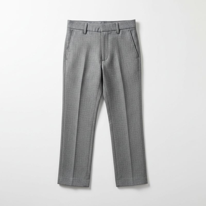 Slate Tailored Creased Formal Trousers