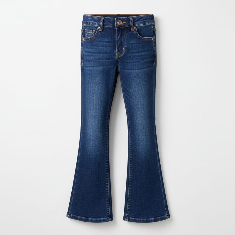 Indigo Flared Denim Wash Jeans