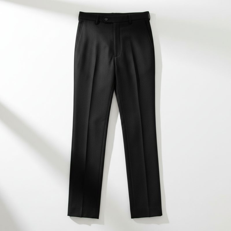 Black Tailored Fit Dress Trousers