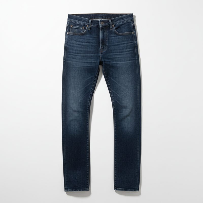 Indigo Slim Fit Washed Denim Jeans