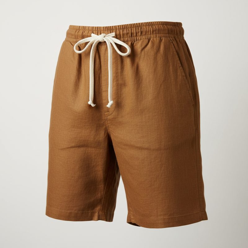 Tan Linen Shorts