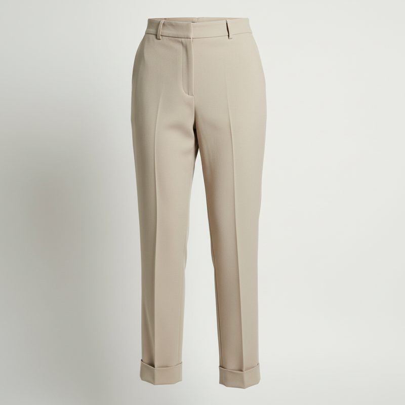 Stone Tailored Crepe Ankle Trousers