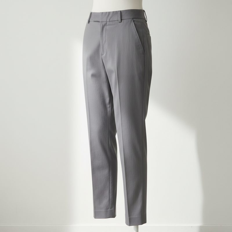 Grey Tailored Tapered Formal Trousers